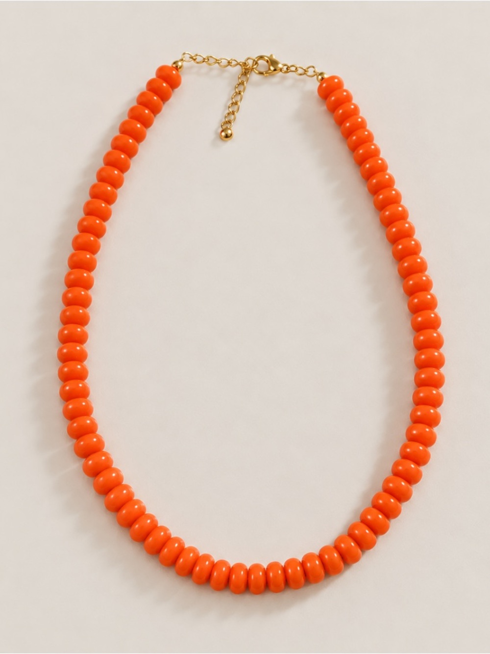 New! Orange Beaded Colorful Dopamine Necklace NWOT